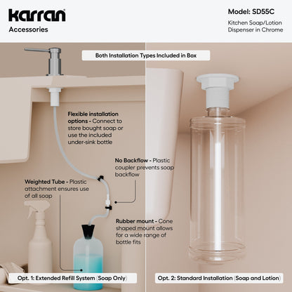Karran SD55 Soap Dispenser In Chrome