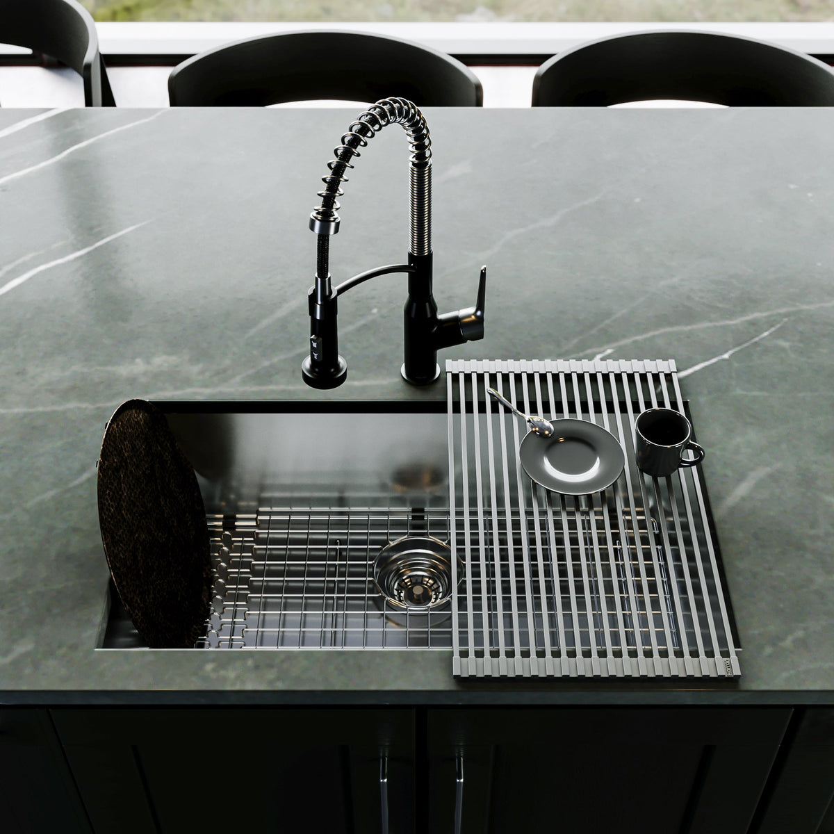 Fusion 31" Undermount 18 Gauge Single Bowl Stainless Steel Sink with Accessories