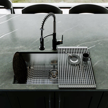 Fusion 31" Undermount 18 Gauge Single Bowl Stainless Steel Sink with Accessories