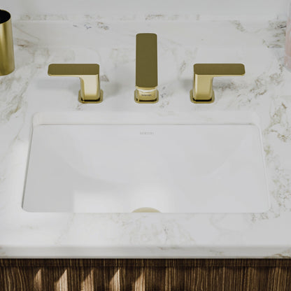 Valera 18" Rectangular Undermount Vitreous China Bathroom Sink In White