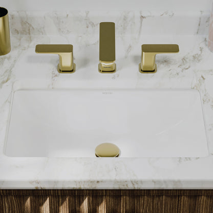 Valera 21" Rectangular Undermount Vitreous China Bathroom Sink In White