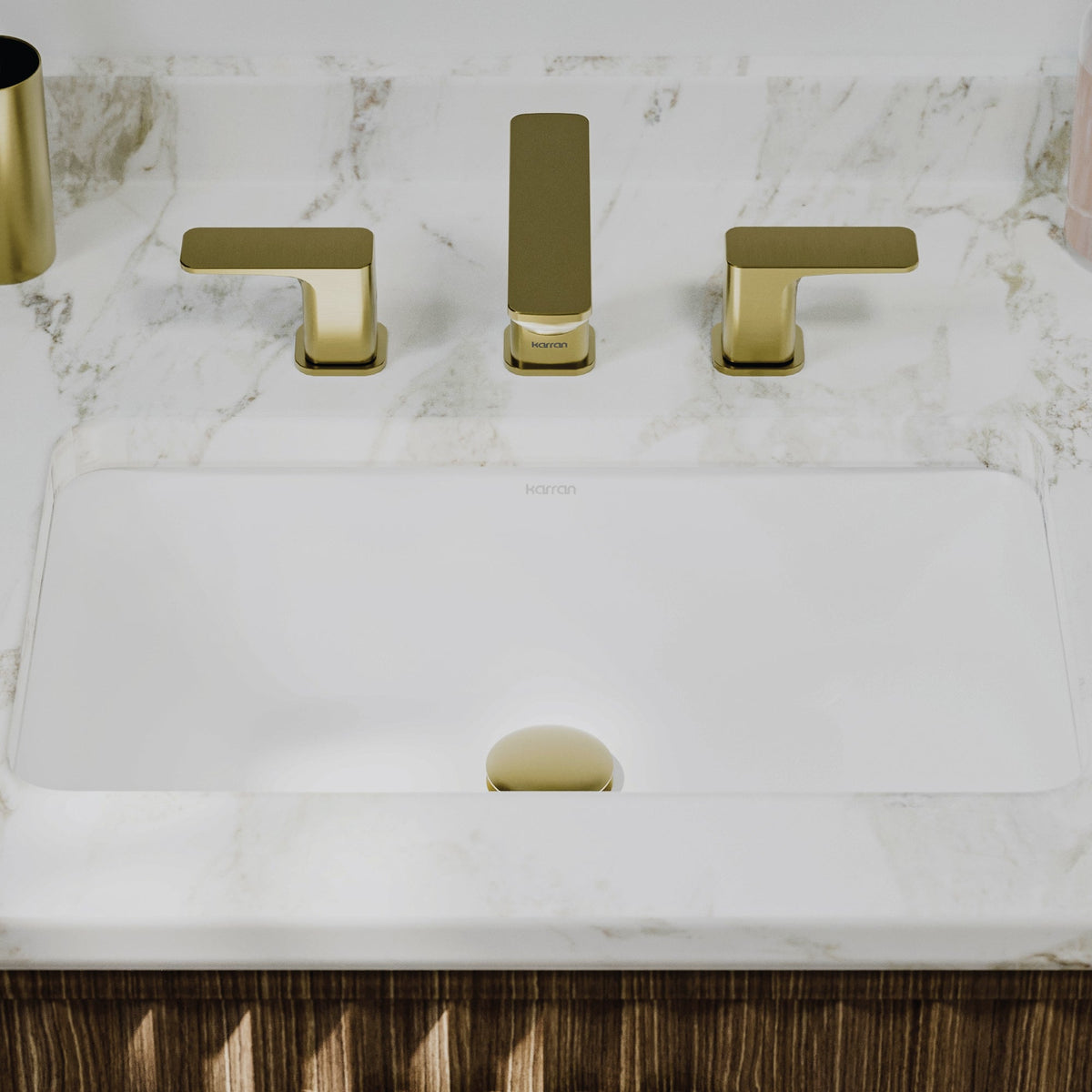 Valera 21" Rectangular Undermount Vitreous China Bathroom Sink In White