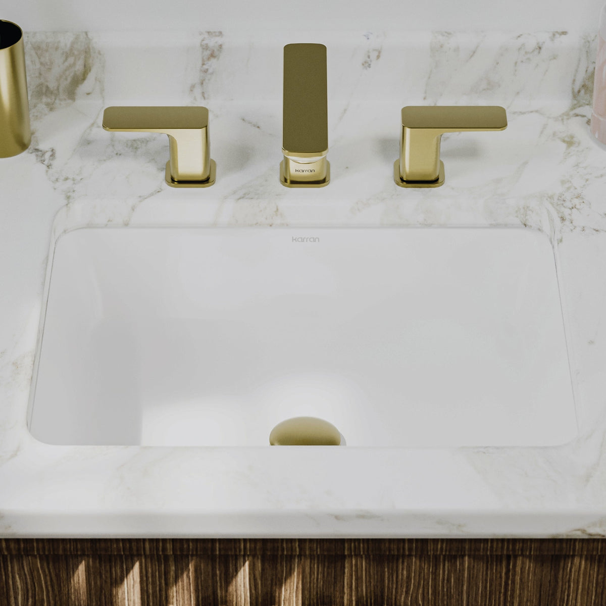 Valera 20" Rectangular Undermount Vitreous China Bathroom Sink In White