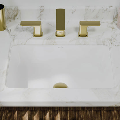 Valera 20" Rectangular Undermount Vitreous China Bathroom Sink In White