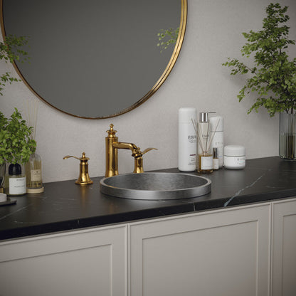 15" Top Mount Stainless Steel Bathroom Sink In Stainless Steel