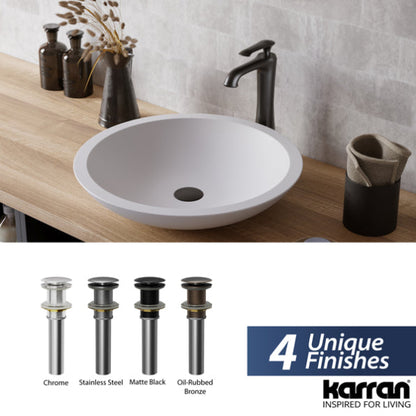Pop-Up Bathroom Sink Drain In Chrome