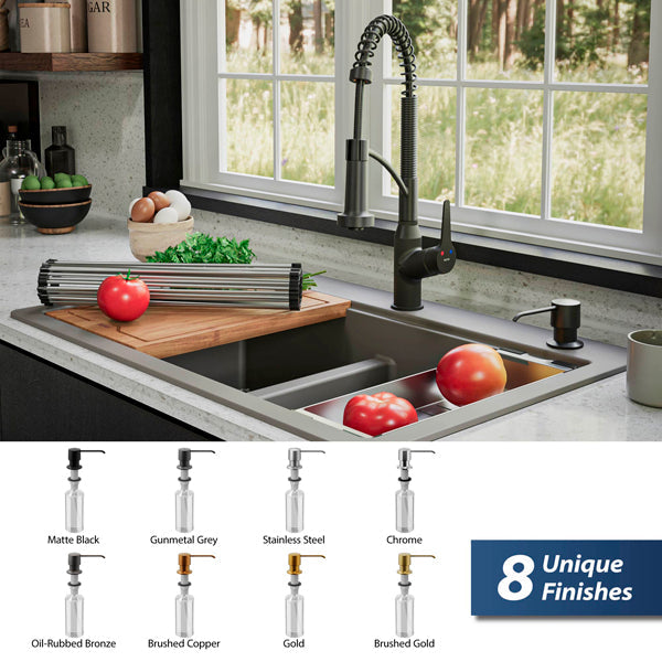 Soap/Lotion Dispenser In Gunmetal Grey