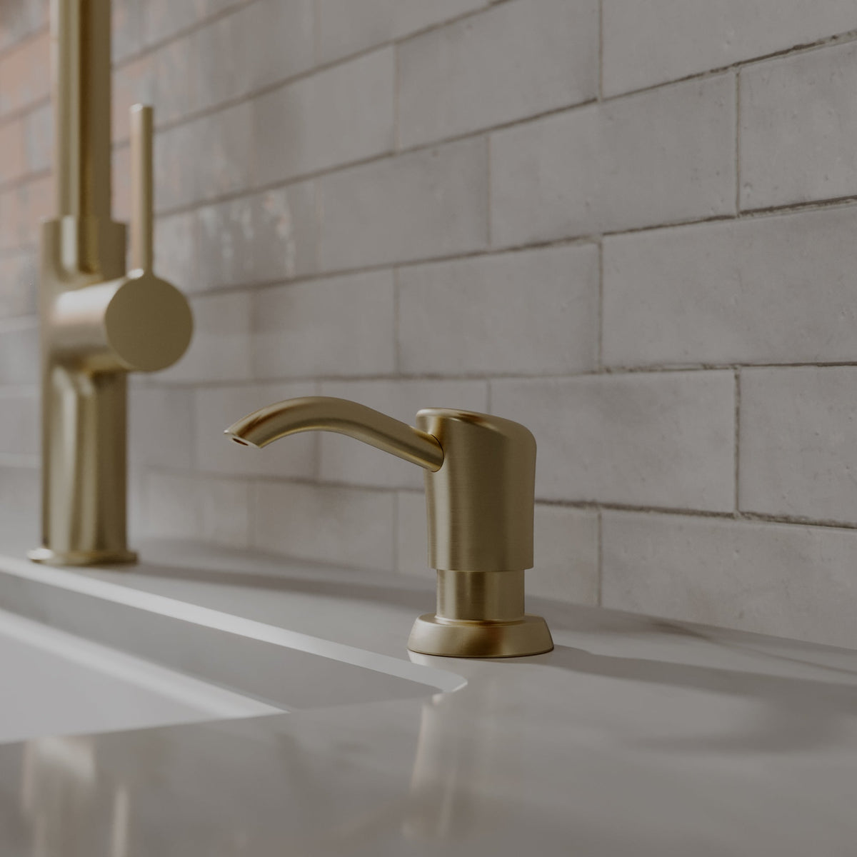 Karran SD45 Soap Dispenser In Spot-Free Champagne Bronze