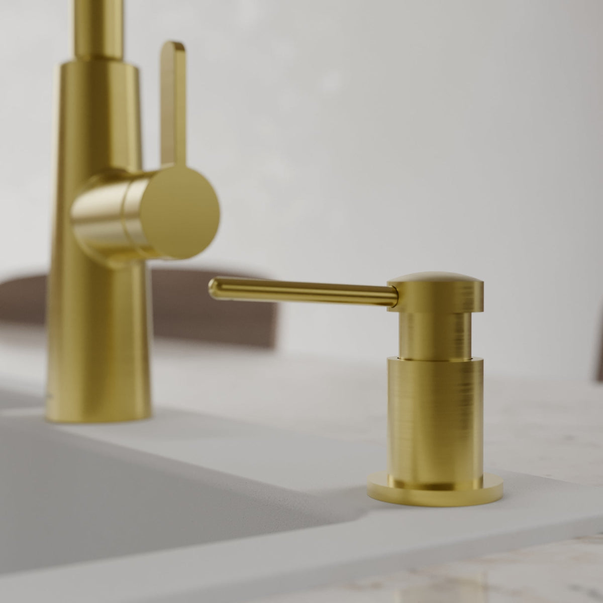Karran SD55 Soap Dispenser In Spot-Free Brushed Gold