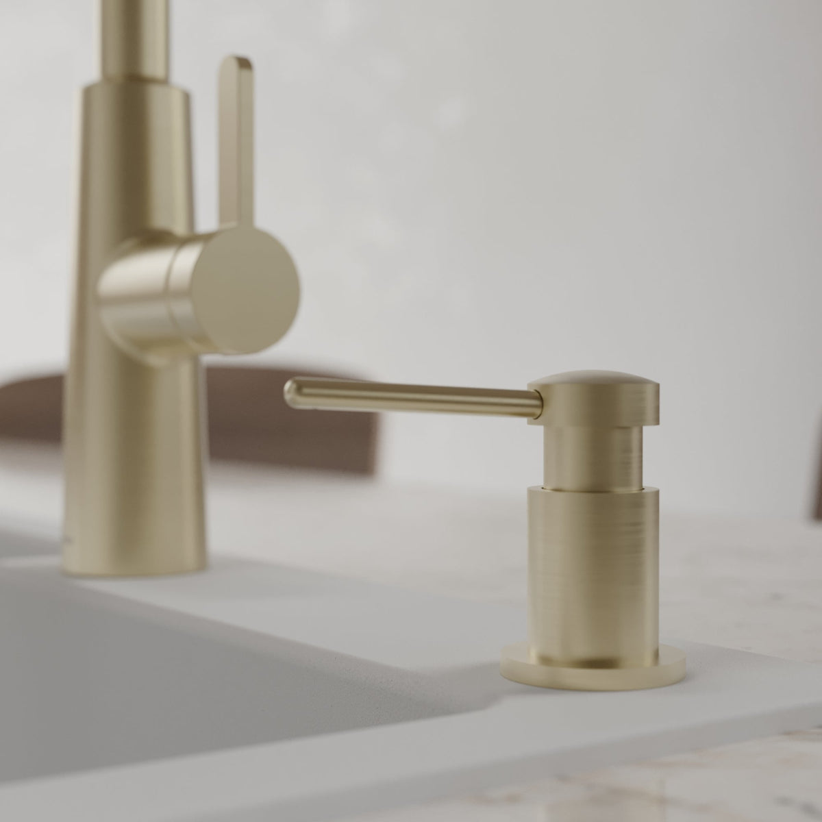 Karran SD55 Soap Dispenser In Spot-Free Champagne Bronze