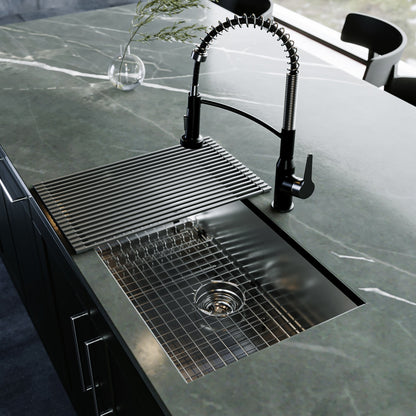 Fusion 31" Undermount 18 Gauge Single Bowl Stainless Steel Sink with Accessories