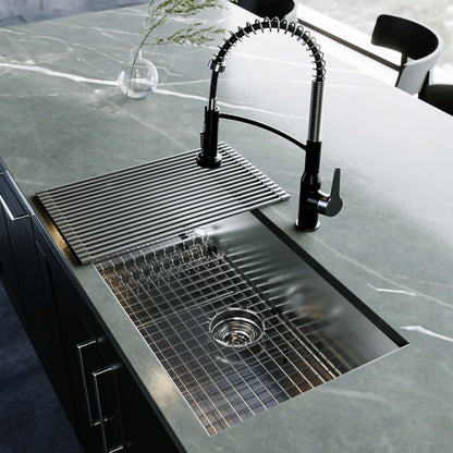 Fusion 33" Undermount 18 Gauge Single Bowl Stainless Steel Sink with Accessories