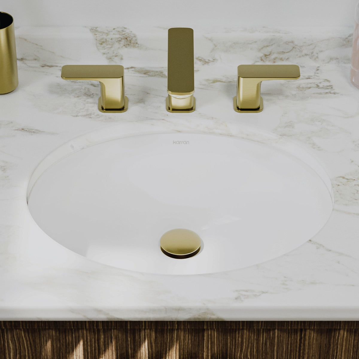 Valera 19" Oval Undermount Vitreous China Bathroom Sink In White