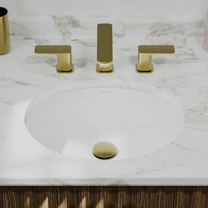 Valera 18" Oval Undermount Vitreous China Bathroom Sink In White