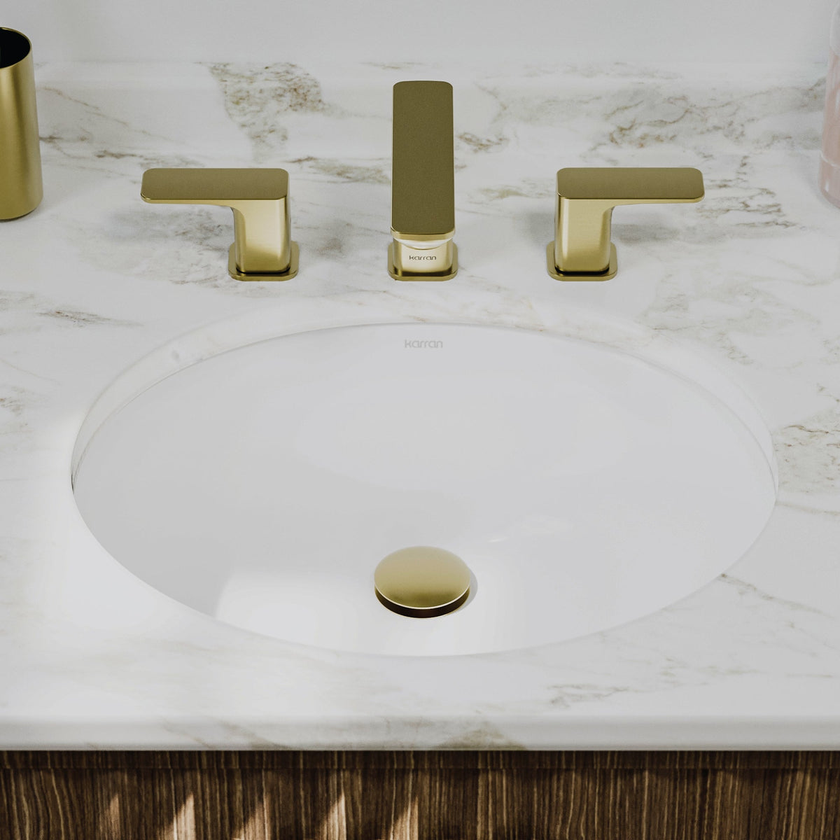 Valera 19" Oval Undermount Vitreous China Bathroom Sink In White