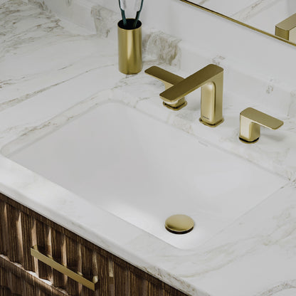 Valera 21" Rectangular Undermount Vitreous China Bathroom Sink In White
