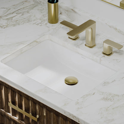 Valera 20" Rectangular Undermount Vitreous China Bathroom Sink In White