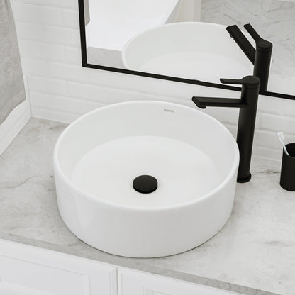 18" Vessel Vitreous China Bathroom Sink In White