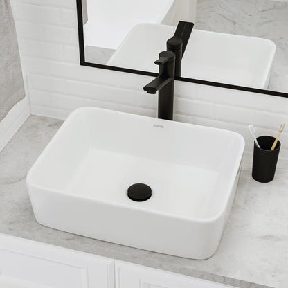18" Vessel Vitreous China Bathroom Sink In White