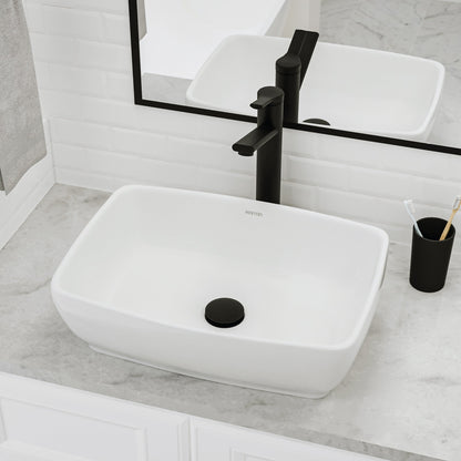 19" Vessel Vitreous China Bathroom Sink In White