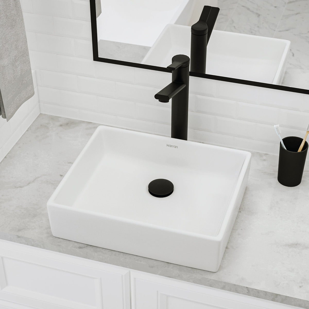 15" Vessel Vitreous China Bathroom Sink In White