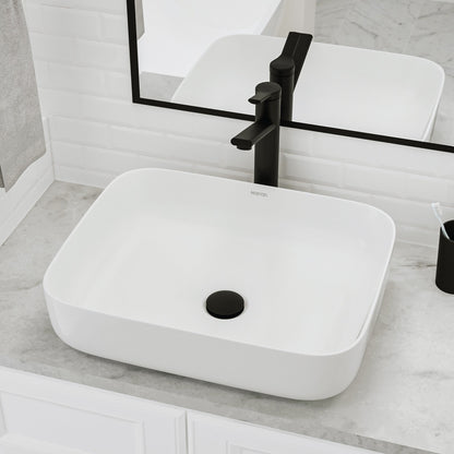 20" Vessel Vitreous China Bathroom Sink In White