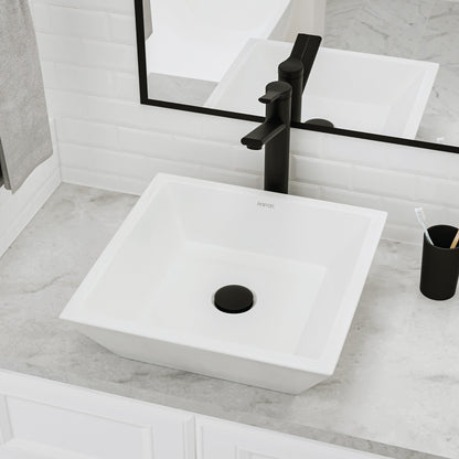16" Vessel Vitreous China Bathroom Sink In White