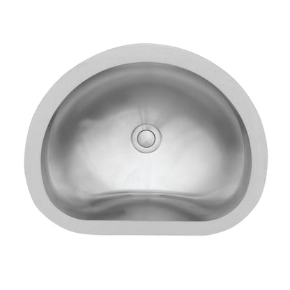 18" Seamless Undermount Stainless Steel Bathroom Sink