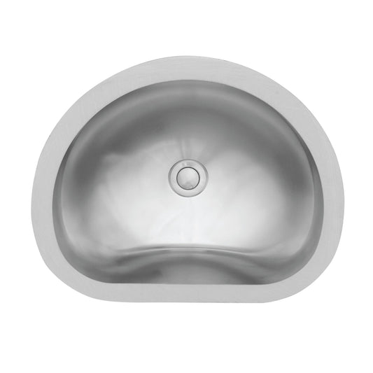 18" Seamless Undermount Stainless Steel Bathroom Sink