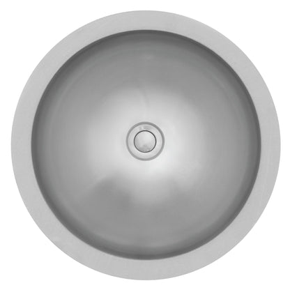 15-1/4" Seamless Undermount Stainless Steel Bathroom Sink