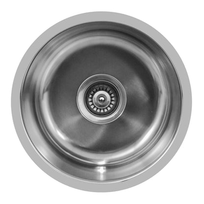 15-1/4" Seamless Undermount Stainless Steel Bar/Prep Sink
