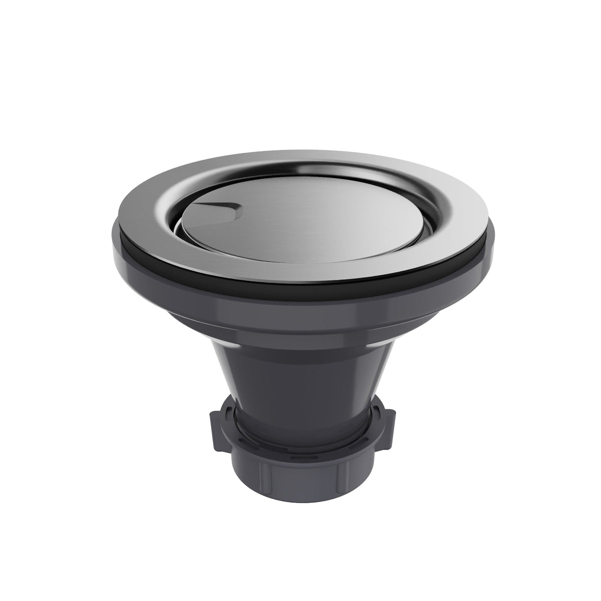 3-1/2" Basket Strainer With Cover In Stainless Steel