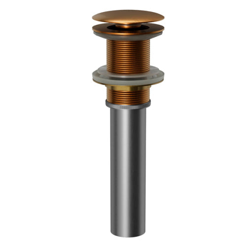 Pop-Up Bathroom Sink Drain In Brushed Copper