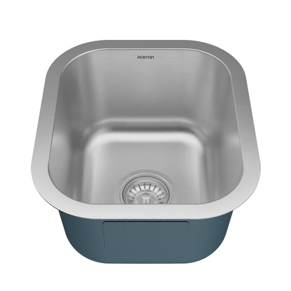 Profile 15" Undermount 16 Gauge Stainless Steel Single Bowl Bar Sink
