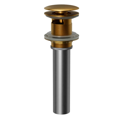 Pop-Up Bathroom Sink Drain with Overflow In Gold