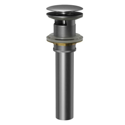 Pop-Up Bathroom Sink Drain with Overflow In Stainless Steel