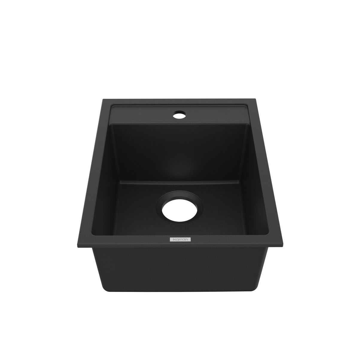 15-3/4" Top Mount Quartz Composite Bar/Prep Sink In Black