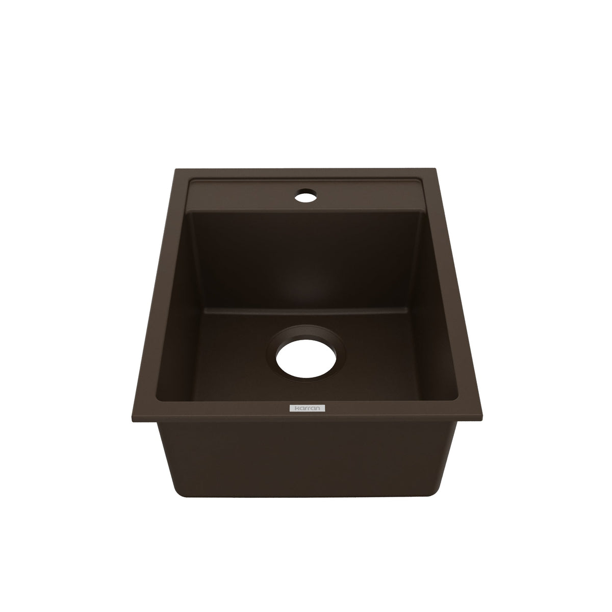 15-3/4" Top Mount Quartz Composite Bar/Prep Sink In Brown