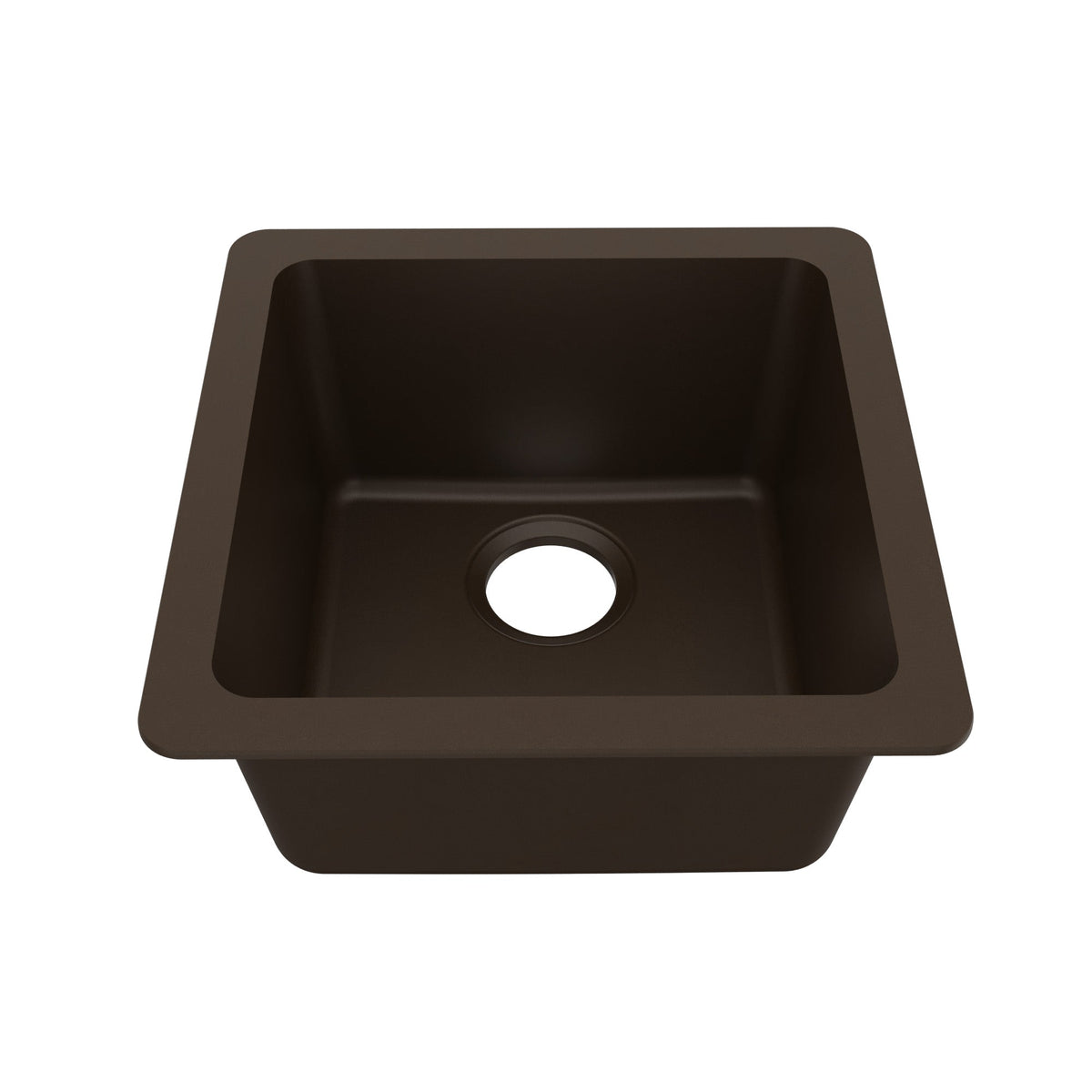 16-5/8" Undermount Quartz Composite Bar/Prep Sink In Brown