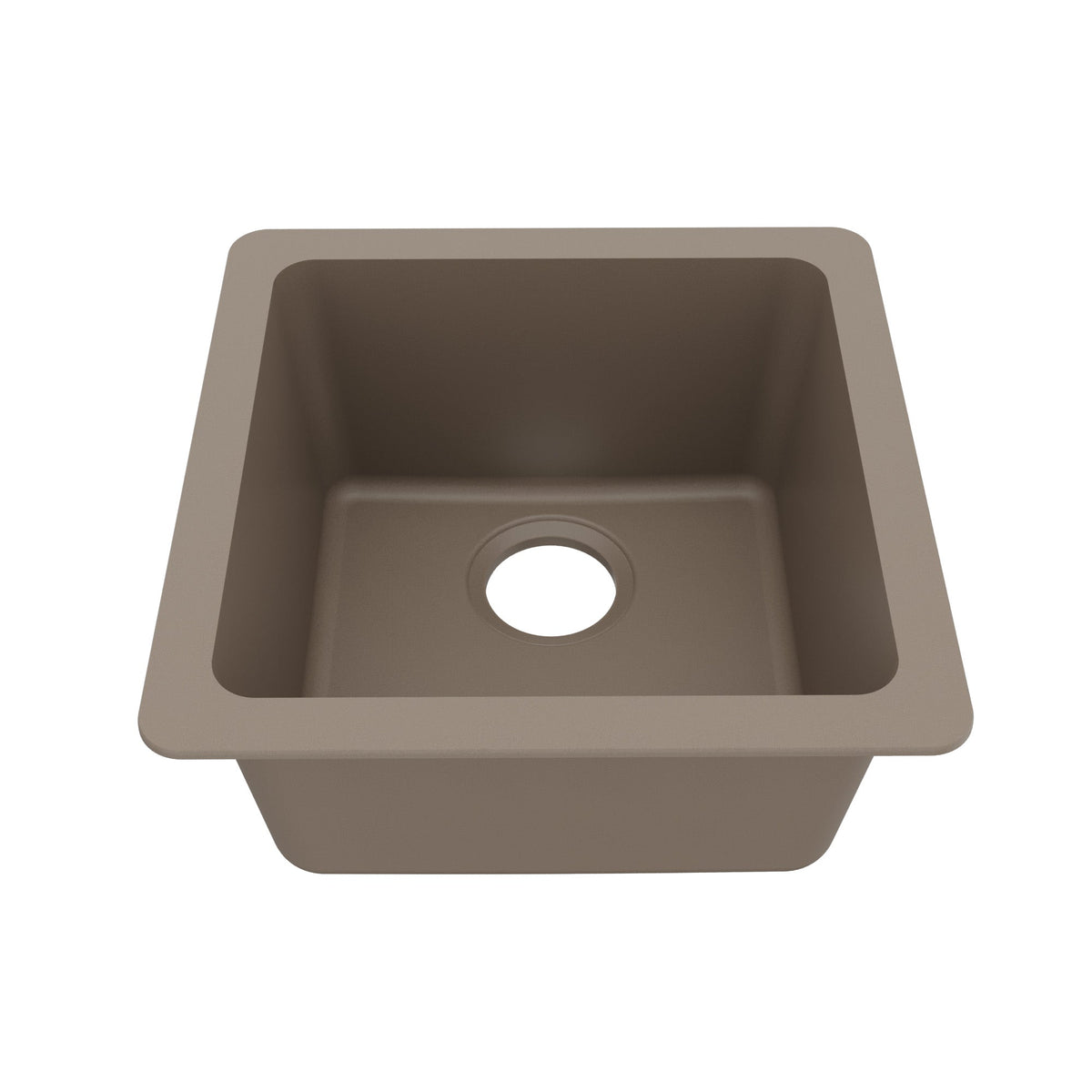 16-5/8" Undermount Quartz Composite Bar/Prep Sink In Concrete
