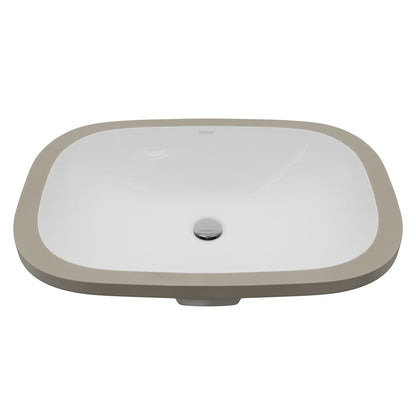 Valera 20" Oval Undermount Vitreous China Bathroom Sink In White