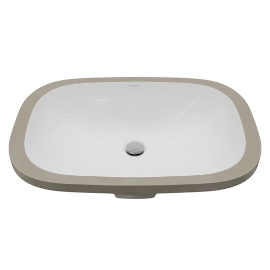 Valera 20" Oval Undermount Vitreous China Bathroom Sink In White