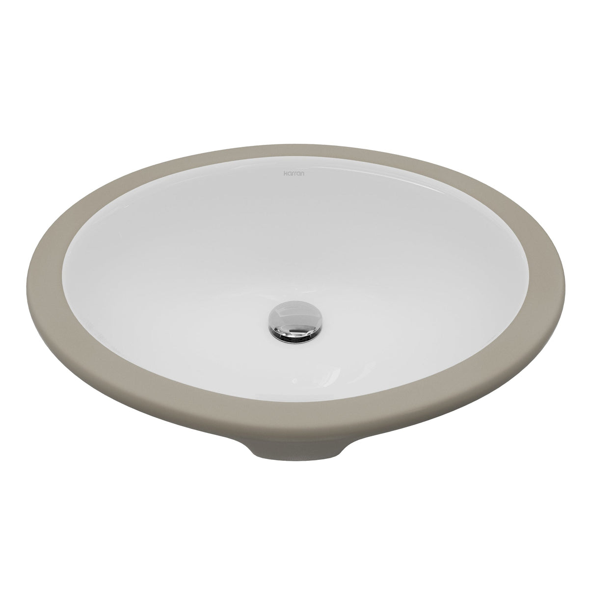 Valera 17" Oval Undermount Vitreous China Bathroom Sink In White