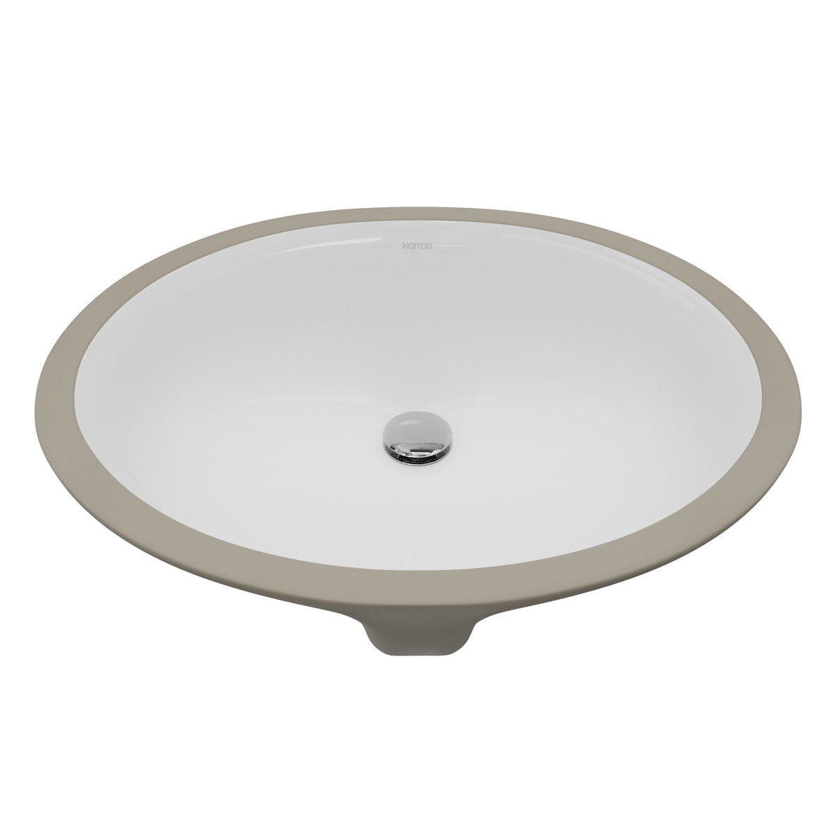 Valera 19" Oval Undermount Vitreous China Bathroom Sink In White