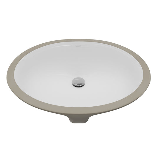 Valera 19" Oval Undermount Vitreous China Bathroom Sink In White