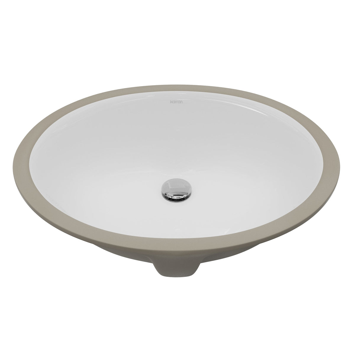 Valera 18" Oval Undermount Vitreous China Bathroom Sink In White