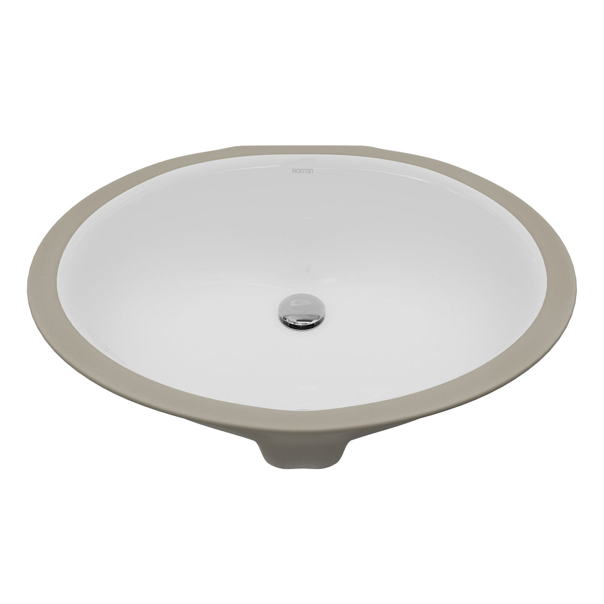 Valera 19" Oval Undermount Vitreous China Bathroom Sink In White