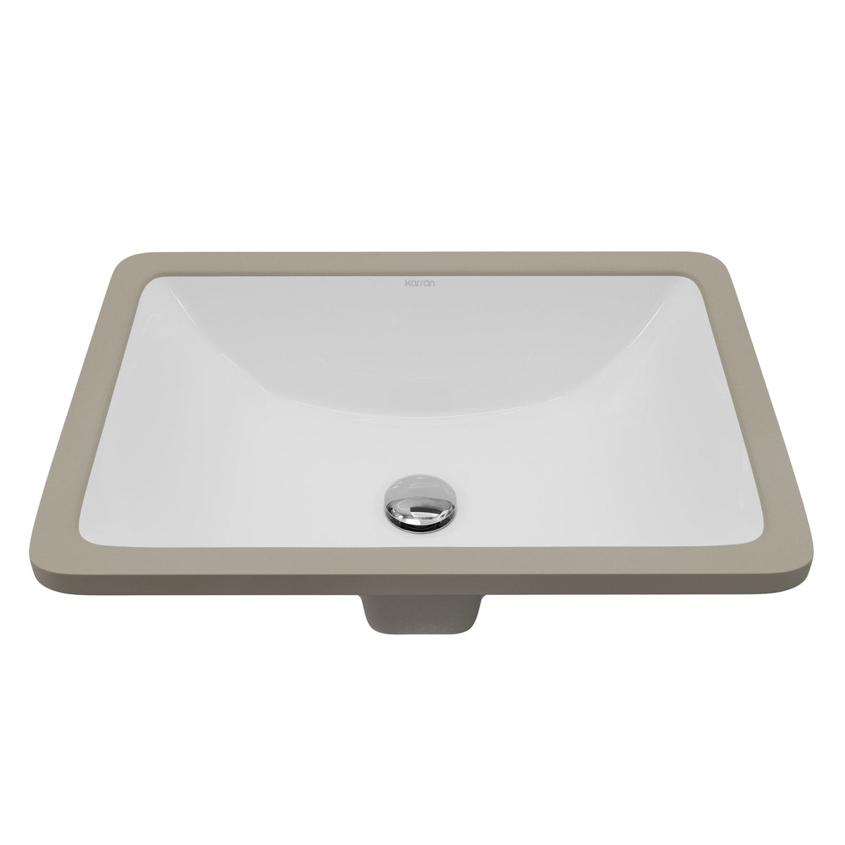 Valera 18" Rectangular Undermount Vitreous China Bathroom Sink In White