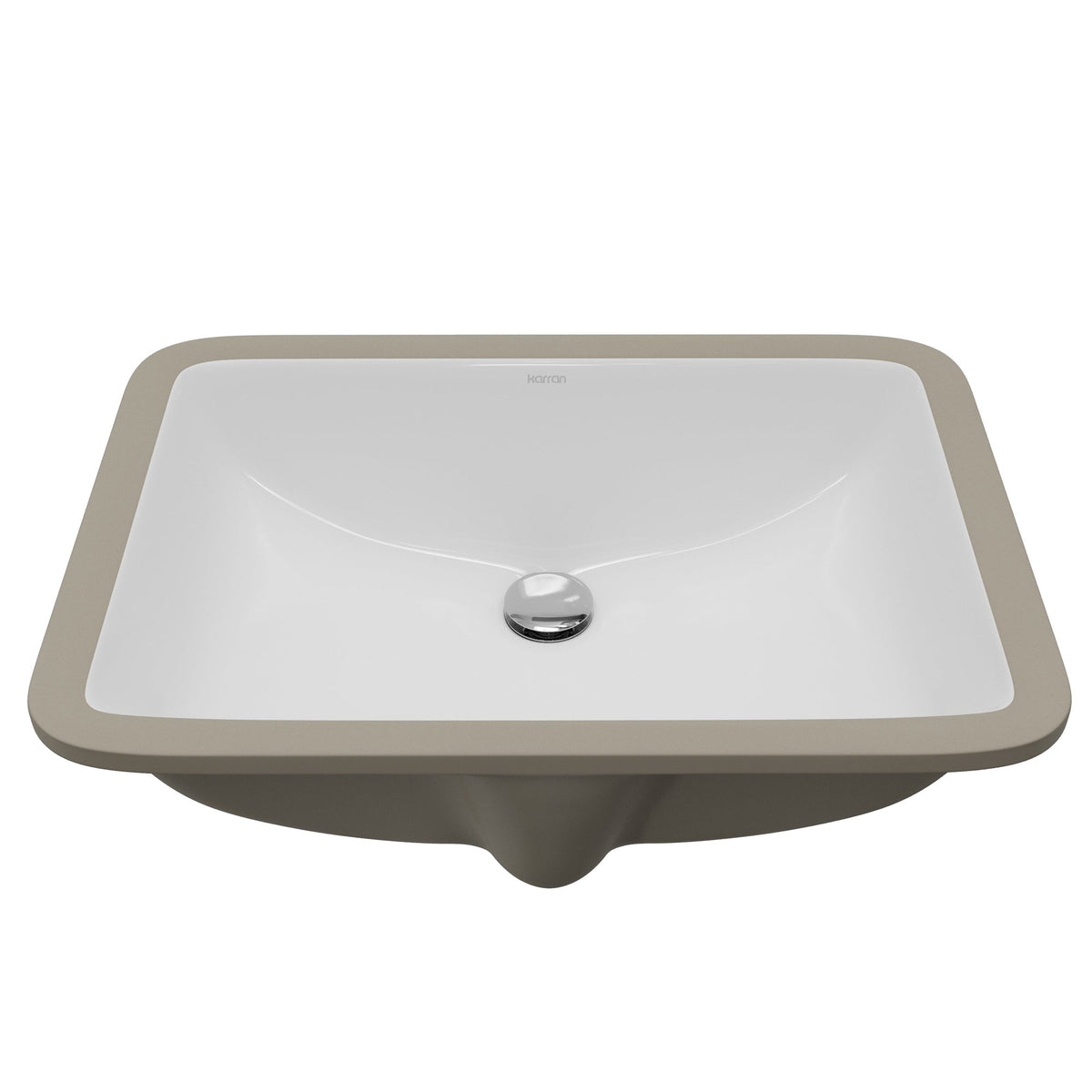 Valera 21" Rectangular Undermount Vitreous China Bathroom Sink In White
