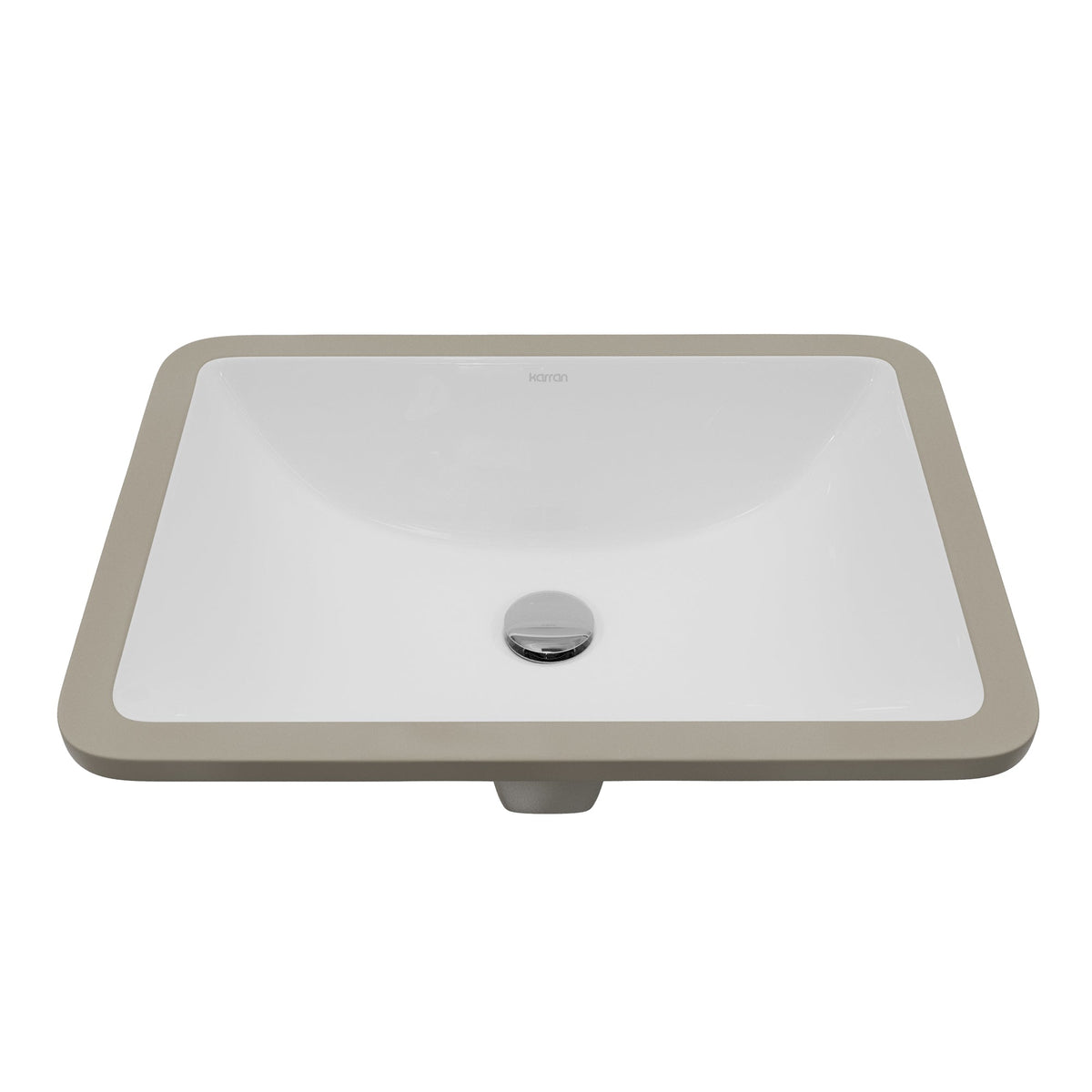 Valera 21" Rectangular Undermount Vitreous China Bathroom Sink In White